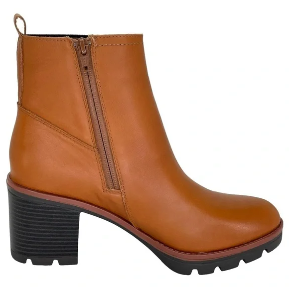 Naturalizer Womens Ankle Boots 10M Verney Cider Spice Waterproof Leather - Picture 4 of 13